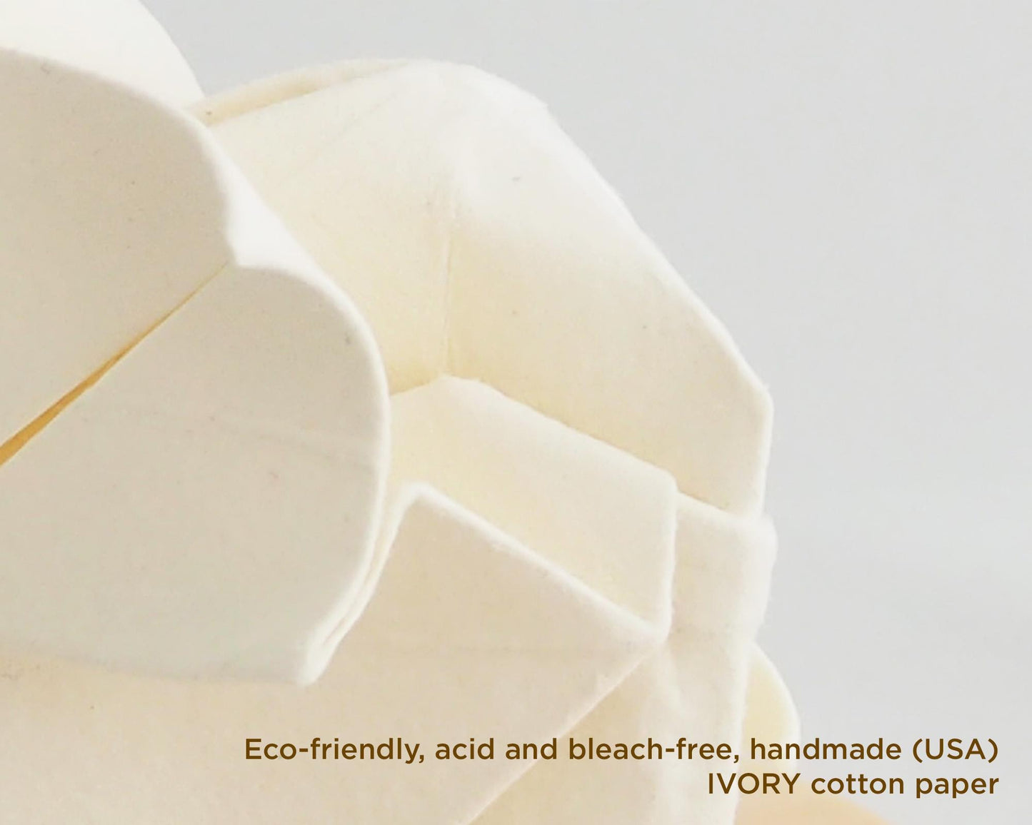 2-Year Anniversary Handmade Cotton Paper Origami Elephant in Glass Cloche – Tabletop Decor