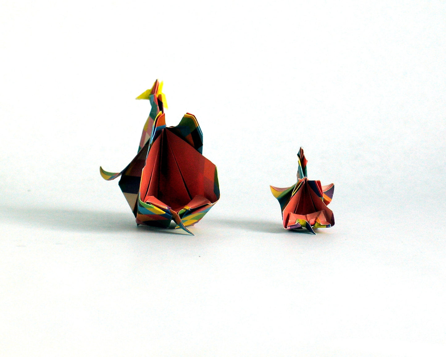 Origami Elephant, Origami Decoration, Paper Sculpture, Elephant Decoration, Origami 3d Model, Origami Finished, Yellow Butterfly
