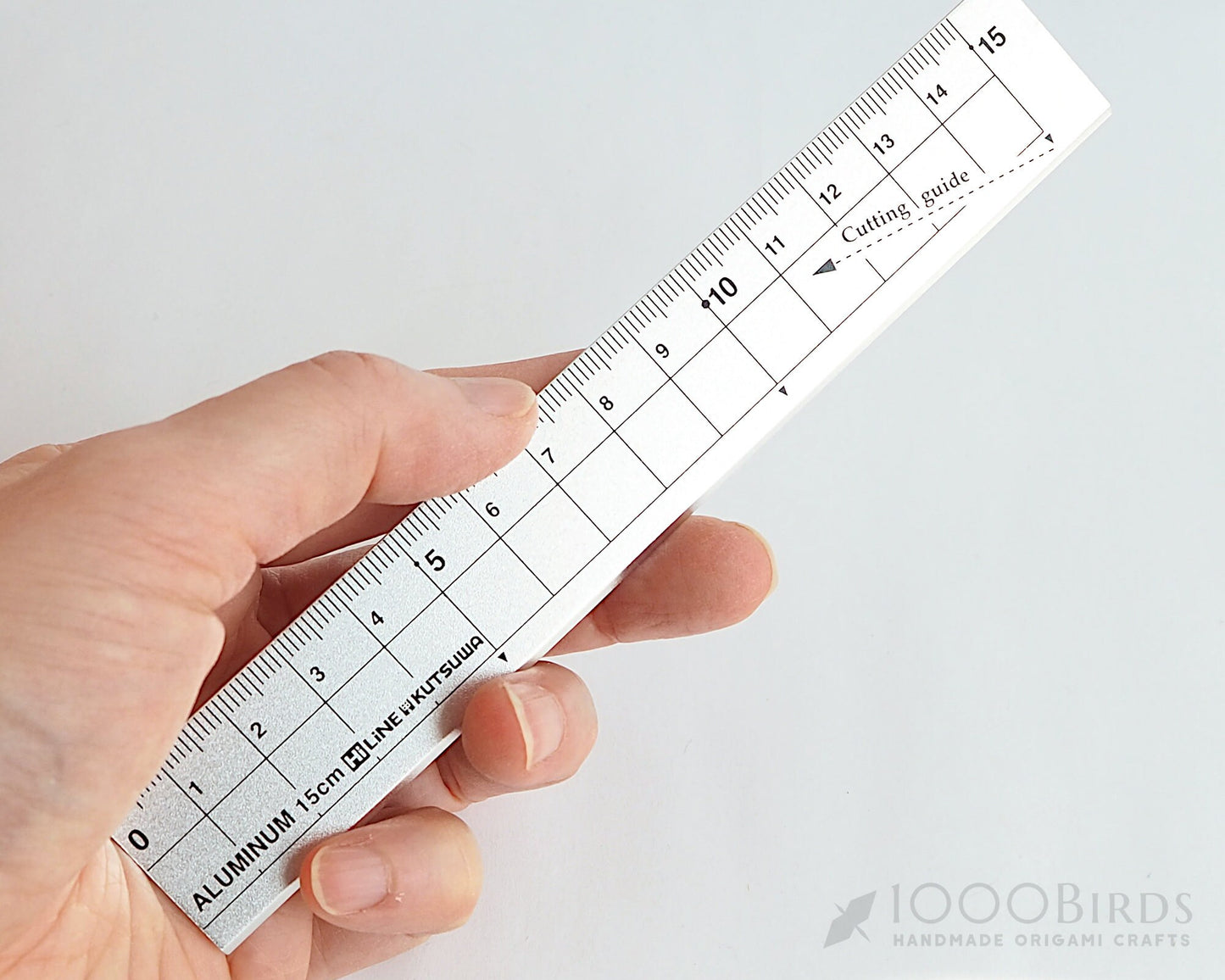 Paper Craft Aluminum Ruler Cutter, Paper Craft Tool, Origami Tool, Supply & Tool, Kutsuwa HiLiNE Ruler, Japanese Ruler (READY-TO-SHIP)