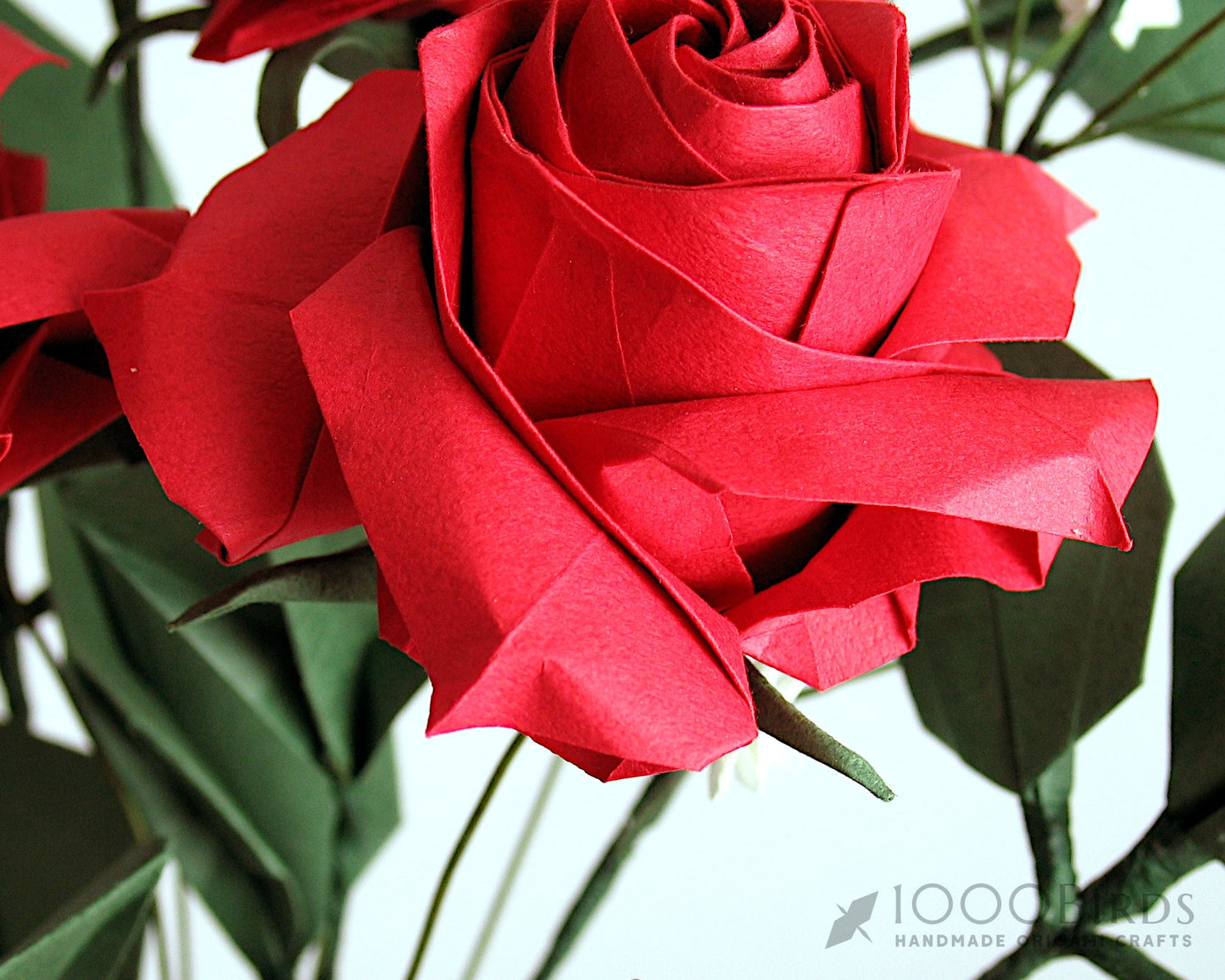 Origami Rose Bouquet, Baby Breath, Paper Flower Bouquet, Artificial Flower, Valentine's Day Gift, Anniversary Gift, Gift for Wife