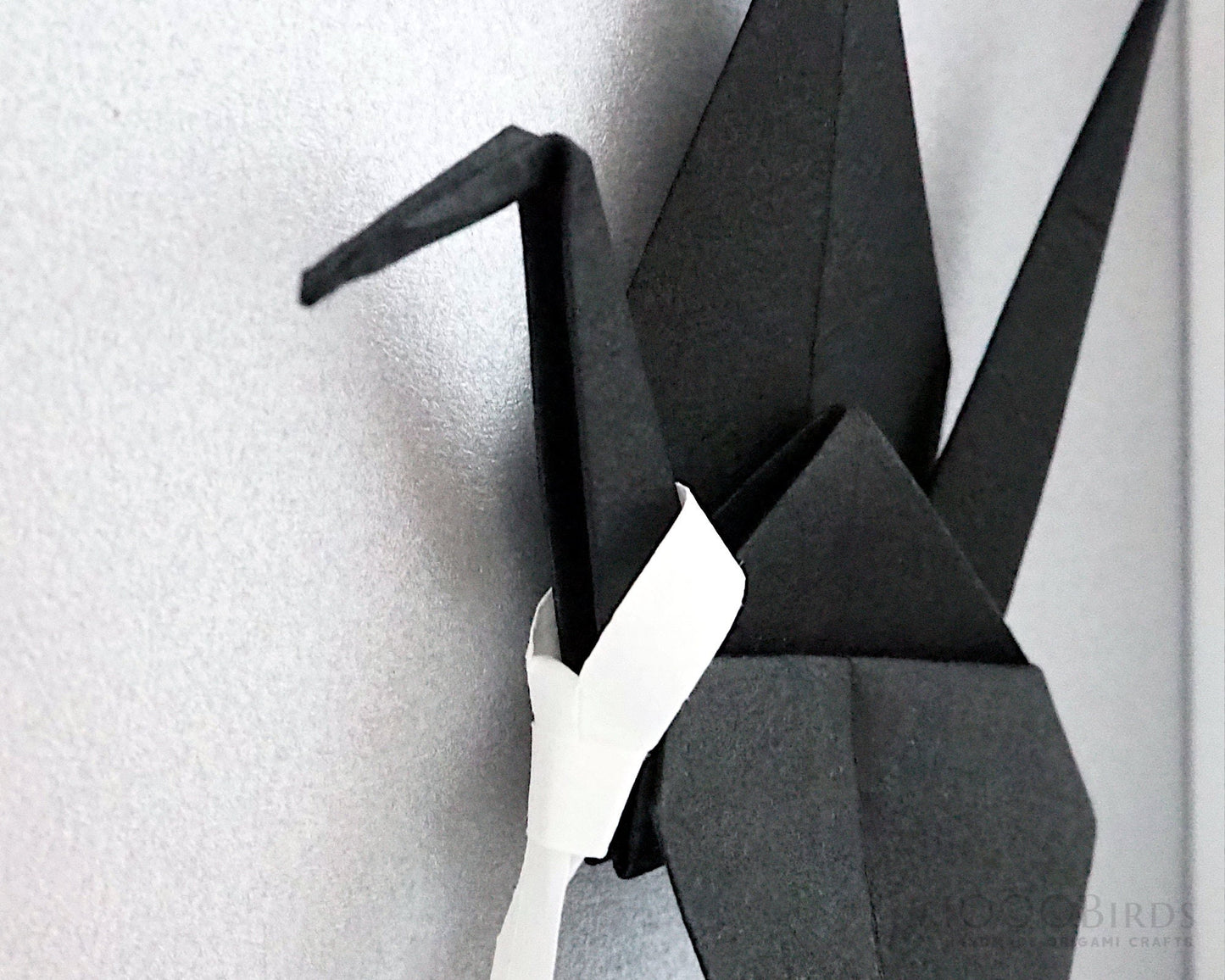 Paper Anniversary Personalized Hand-folded Origami Crane Frame - Unique Gift for Couple's Milestone Moments