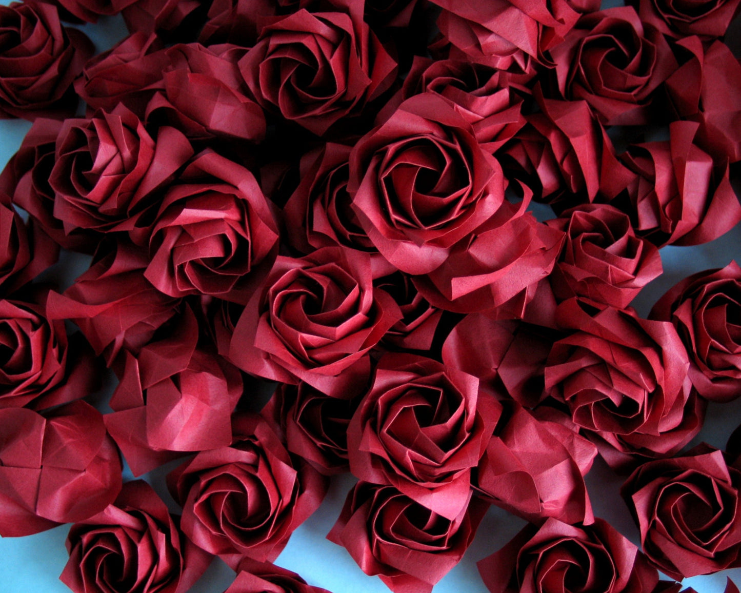 Red Origami Rose, DIY Wedding Decor, Rose Decor, Red Rose Head, Loose Rose Flower, Paper Rose Petal, Origami Rose, Paper Flower Garland