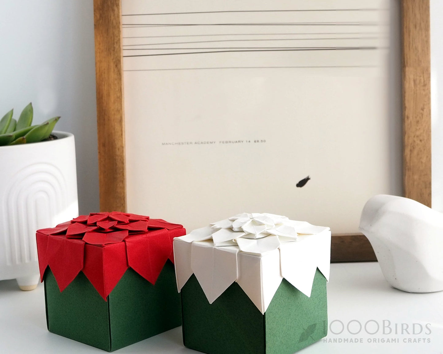 Origami Hydrangea Gift Box: Japanese Paper Tessellation Design