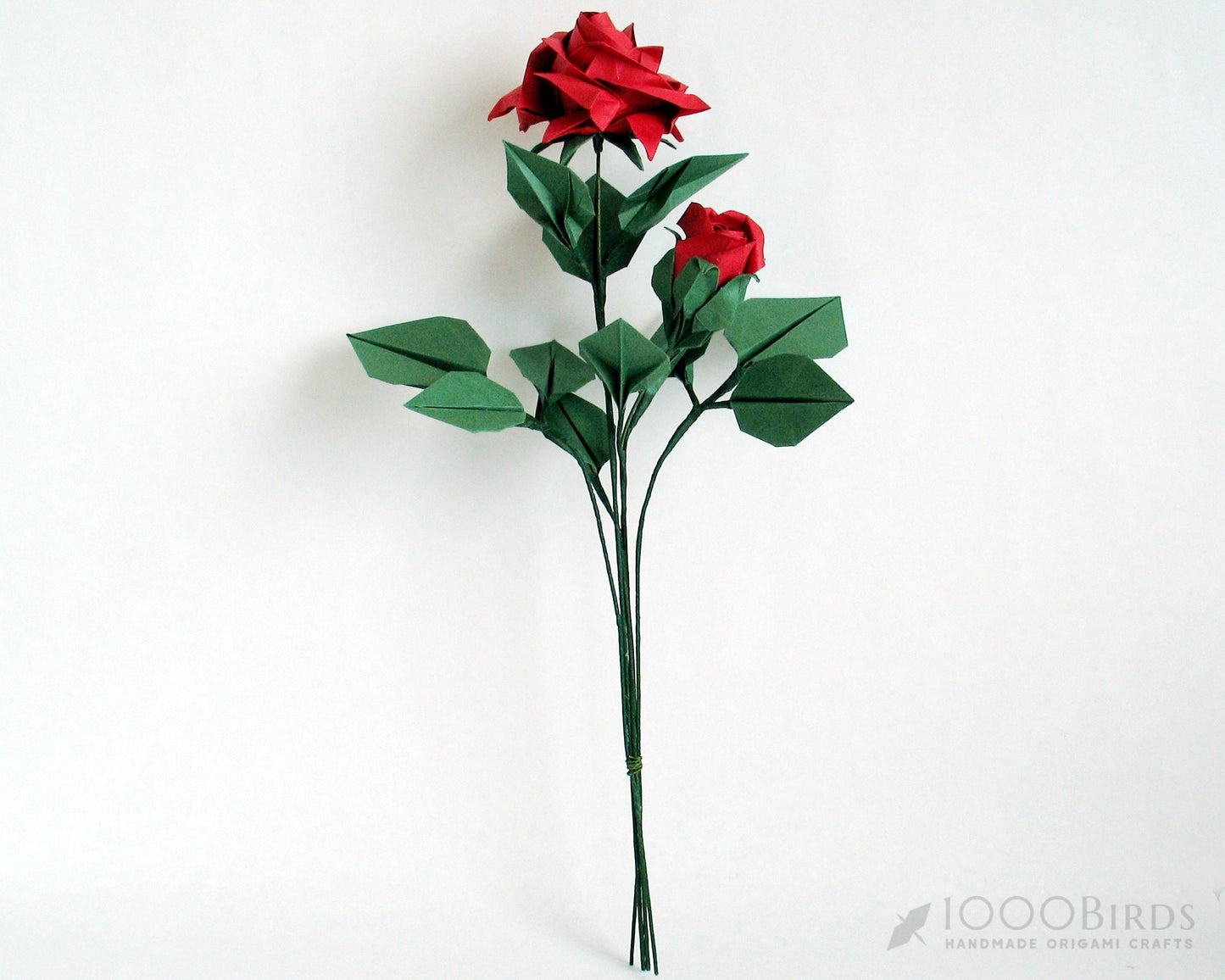 Origami Paper Rose Bouquet: Japanese Paper Flowers, Handmade Sculpture