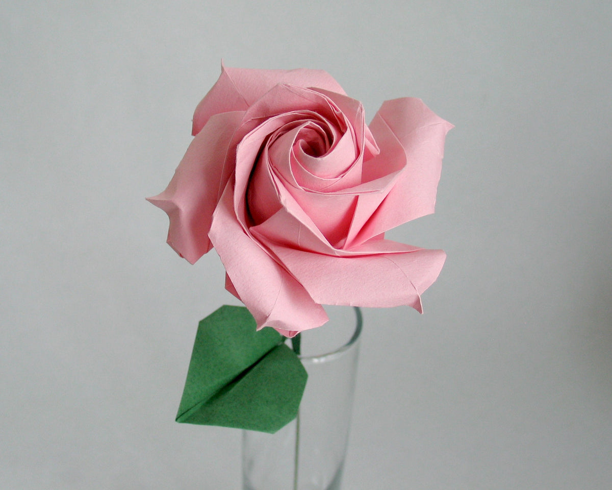 Handmade Japanese Origami Paper Rose – Eternal Rose / Long-Lasting Keepsake Gift for Her