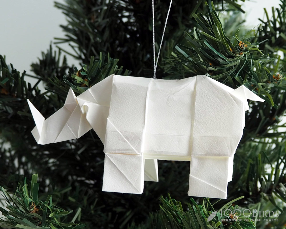 Origami Paper Animal Ornament: Handmade Christmas Tree Decoration