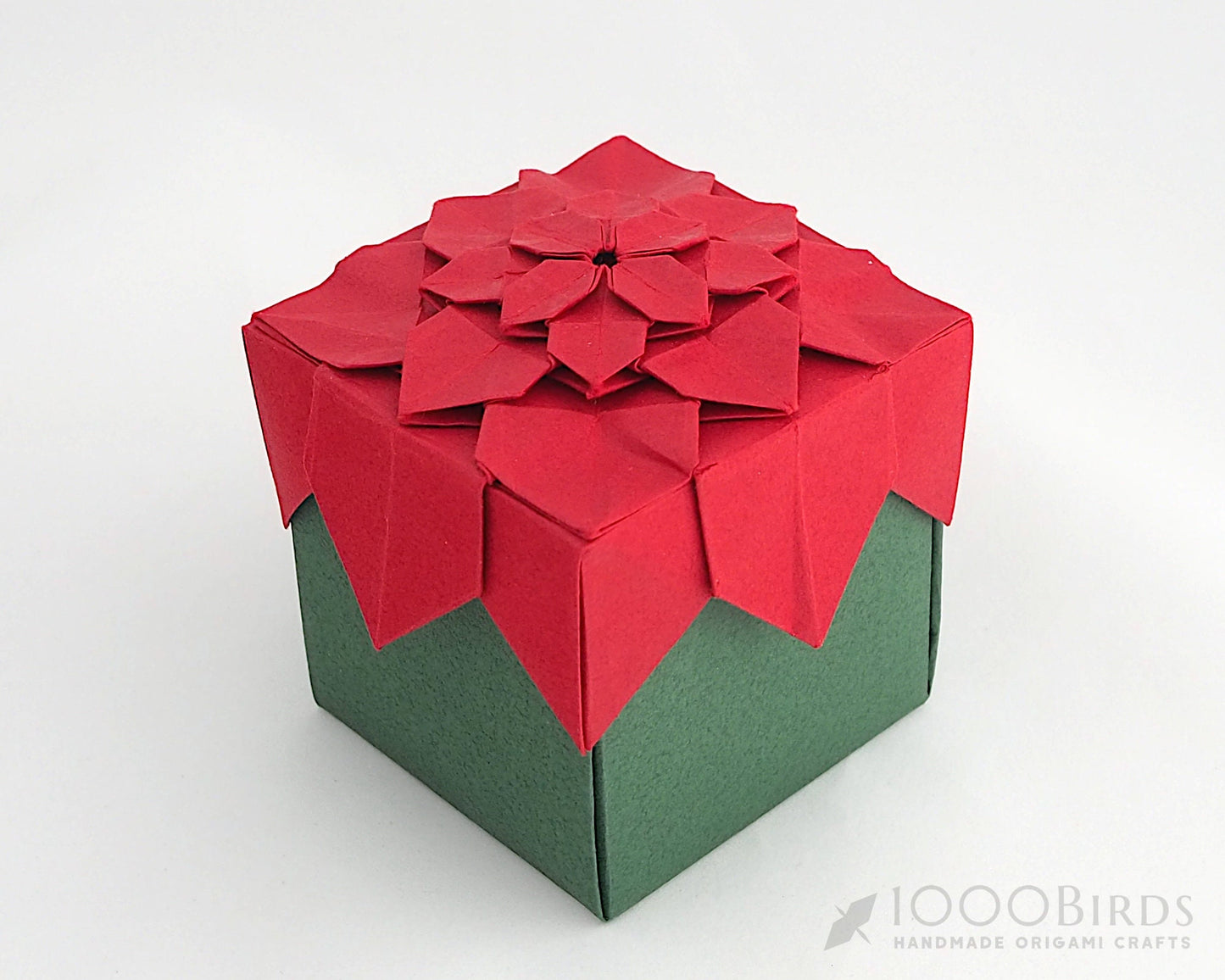 Origami Hydrangea Gift Box: Japanese Paper Tessellation Design