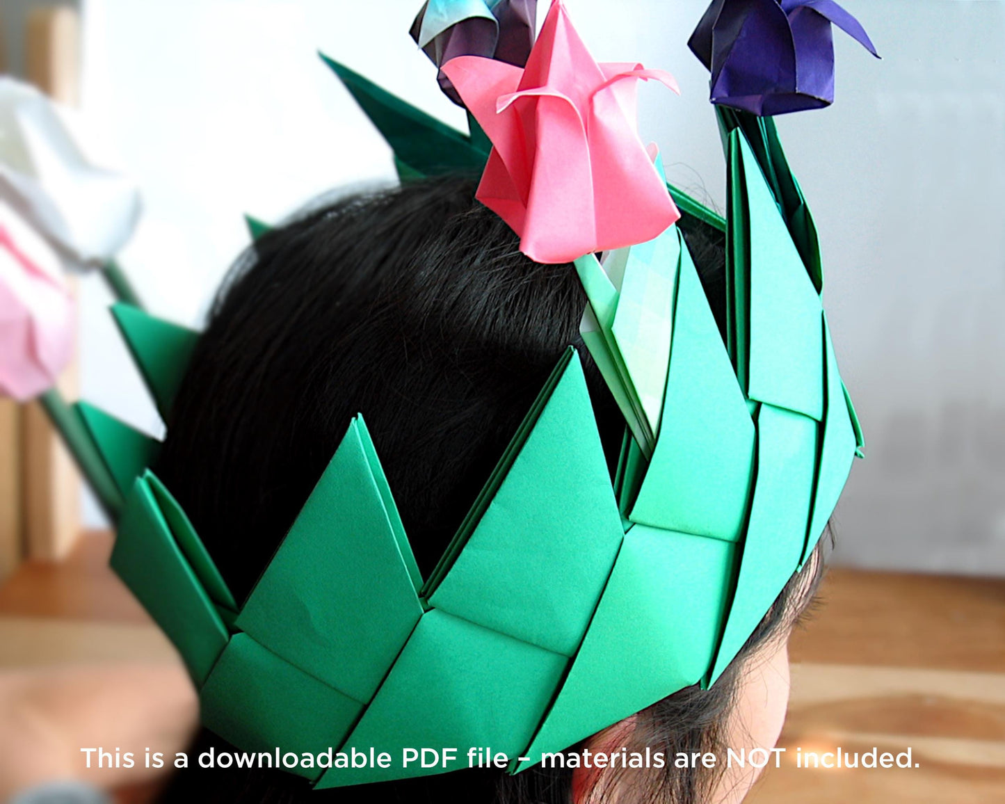 Easy Origami Flower Crown for Kids – Step-by-Step PDF Instructions