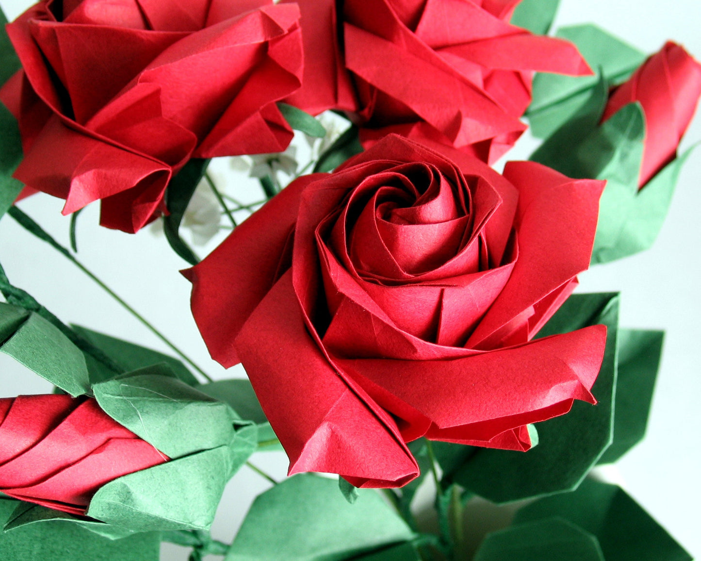 Origami Rose Bouquet: Handmade Japanese Paper Flower Arrangement