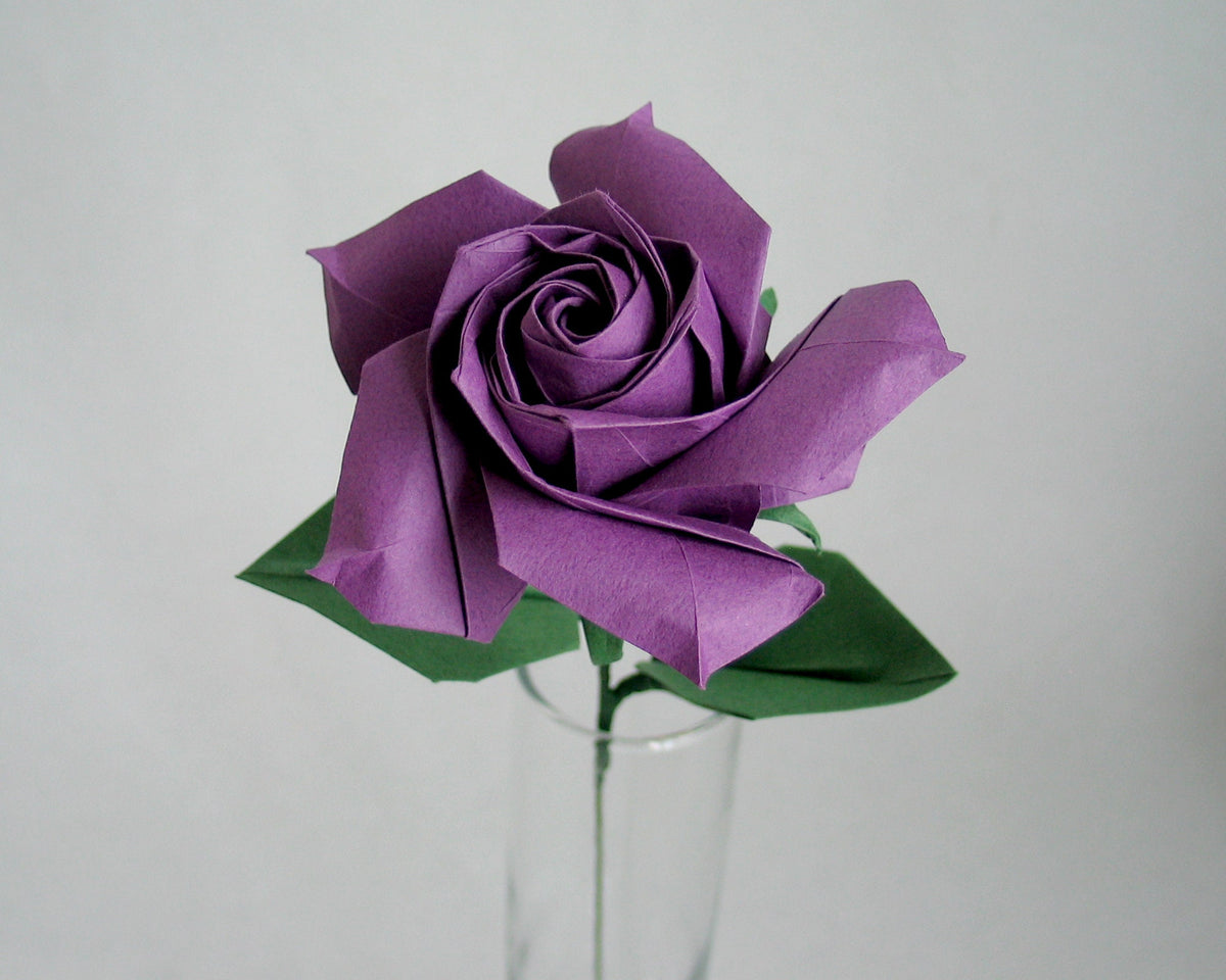 Handmade Japanese Origami Paper Rose – Eternal Rose / Long-Lasting Keepsake Gift for Her