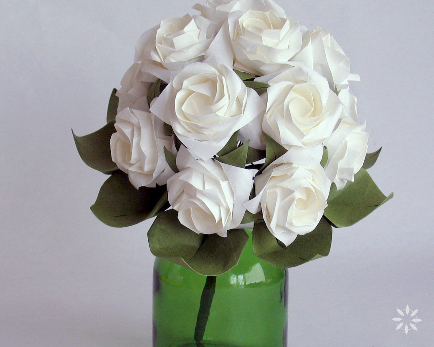 Bridal Origami Paper Rose Bouquet: Handmade Wedding Bouquet
