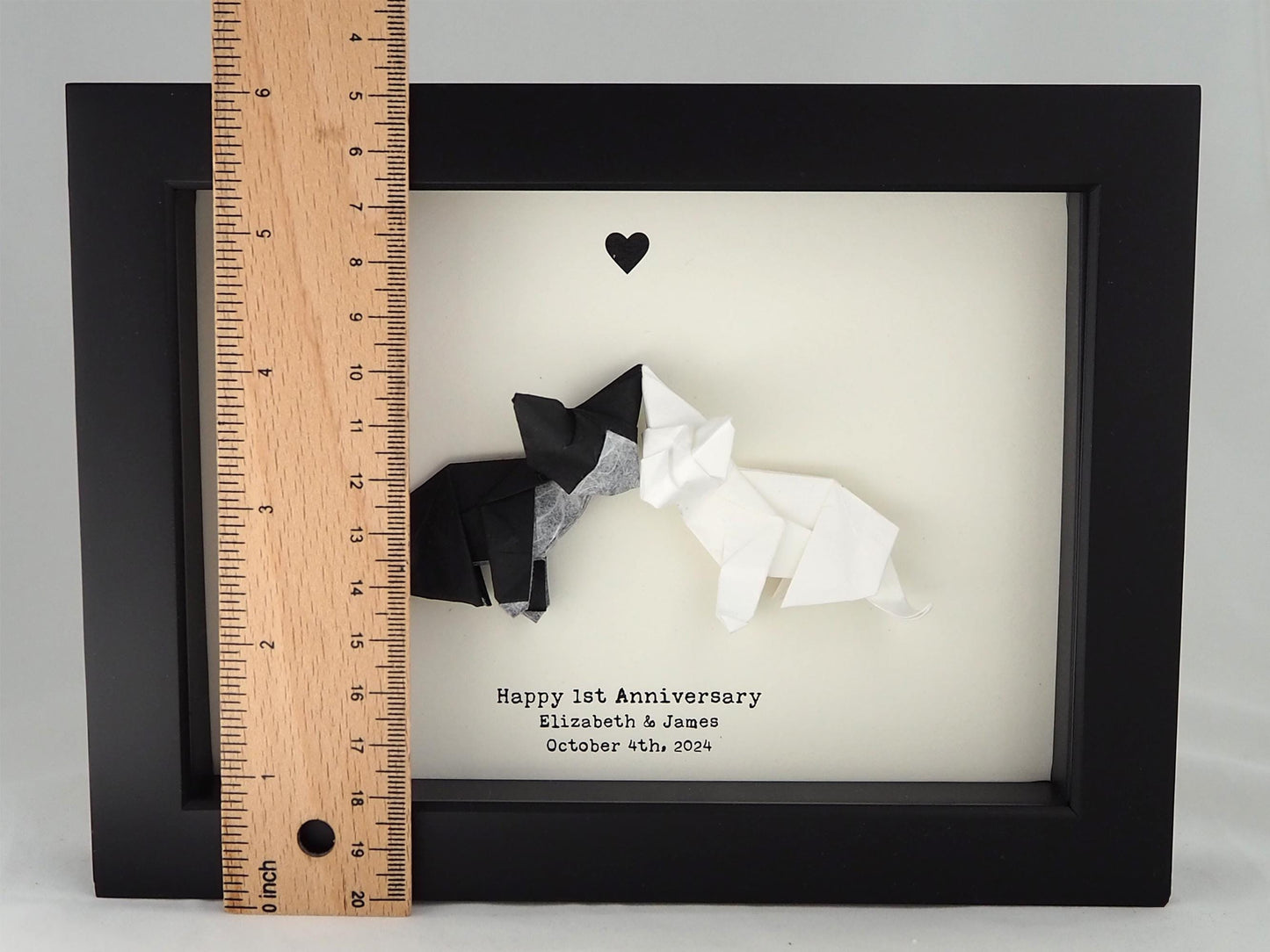 I’d Live 9 Lives With You – Origami Cat Wall Art for Couples, Personalized Home Decor, Cat Lovers Keepsake