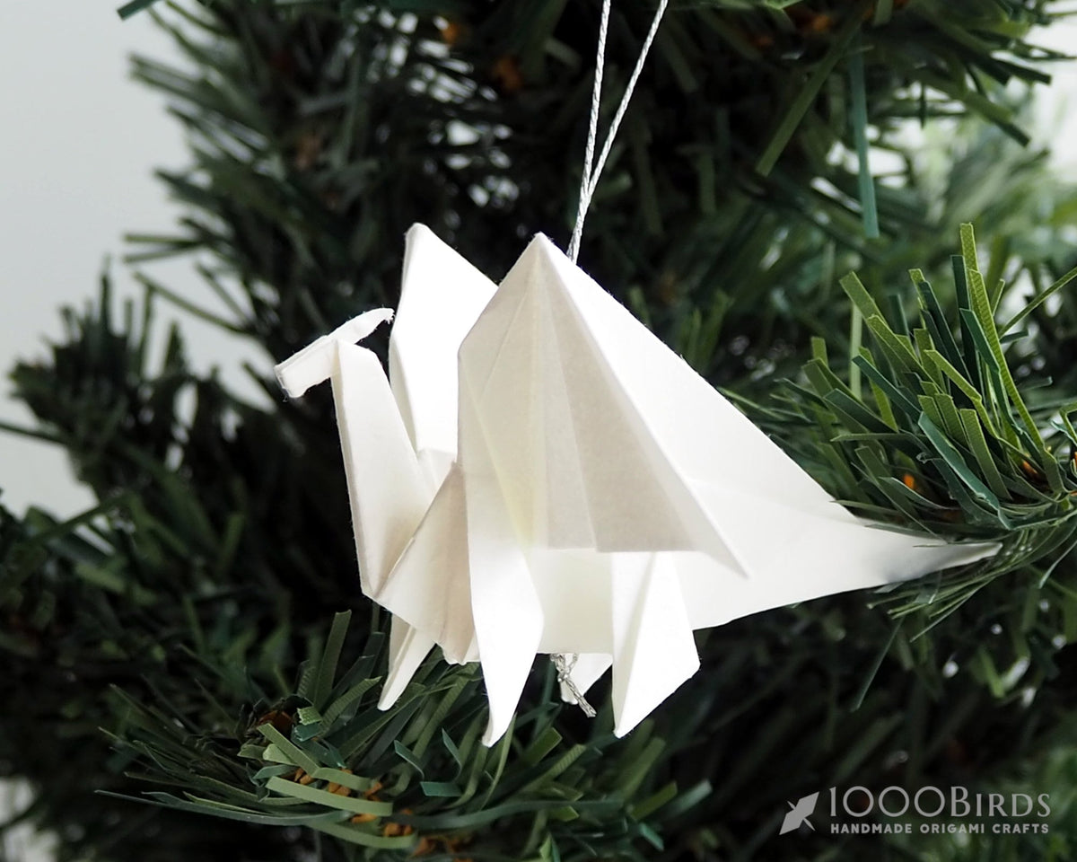 Origami Paper Animal Ornament: Handmade Christmas Tree Decoration