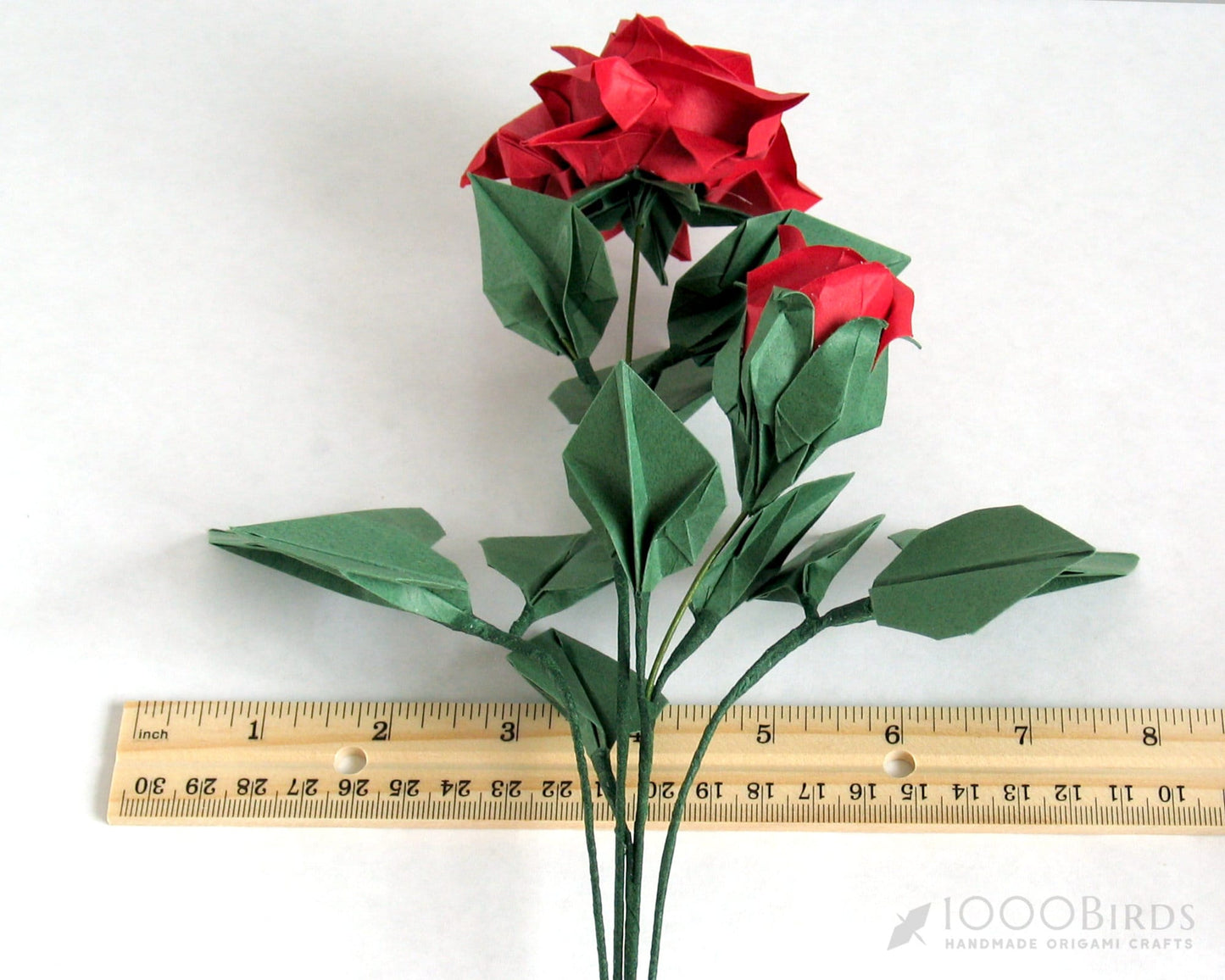 Origami Paper Rose Bouquet: Japanese Paper Flowers, Handmade Sculpture