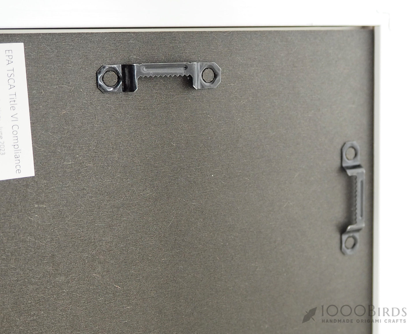 Gold Floral Patterns Origami Crane Art – Anniversary, Wedding, 50th Anniversary Gift