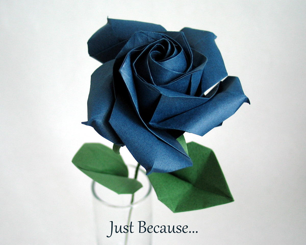 Handmade Japanese Origami Paper Rose – Eternal Rose / Long-Lasting Keepsake Gift for Her