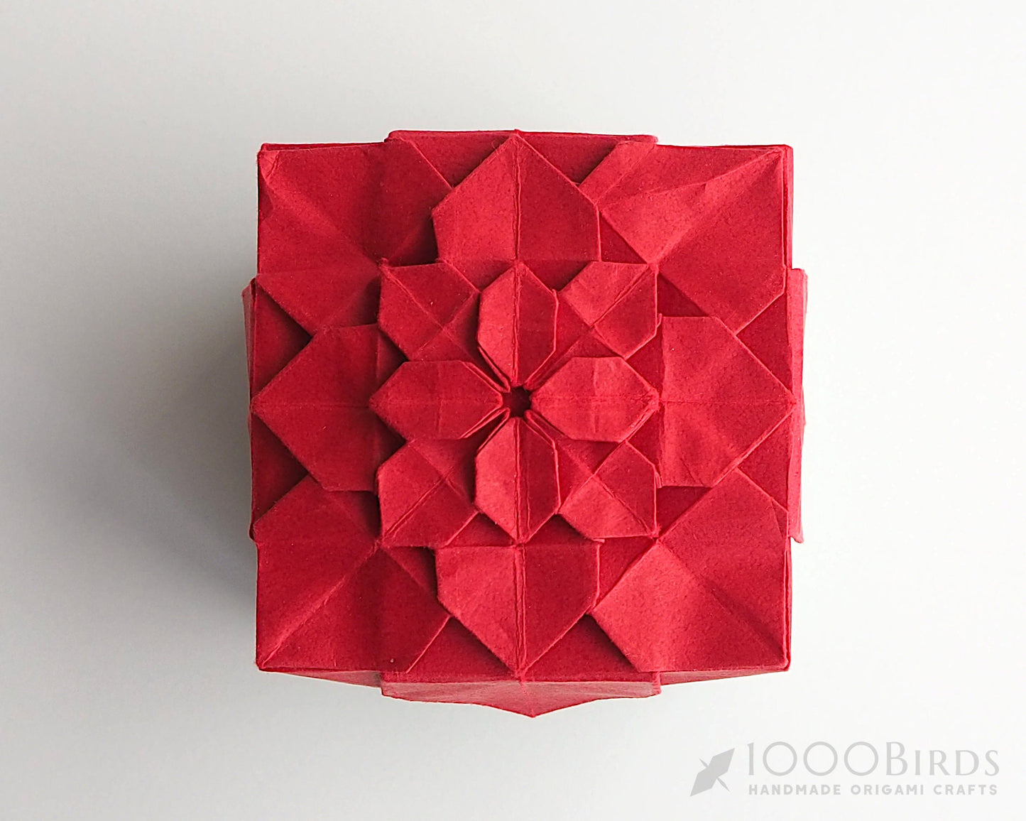 Origami Hydrangea Gift Box: Japanese Paper Tessellation Design