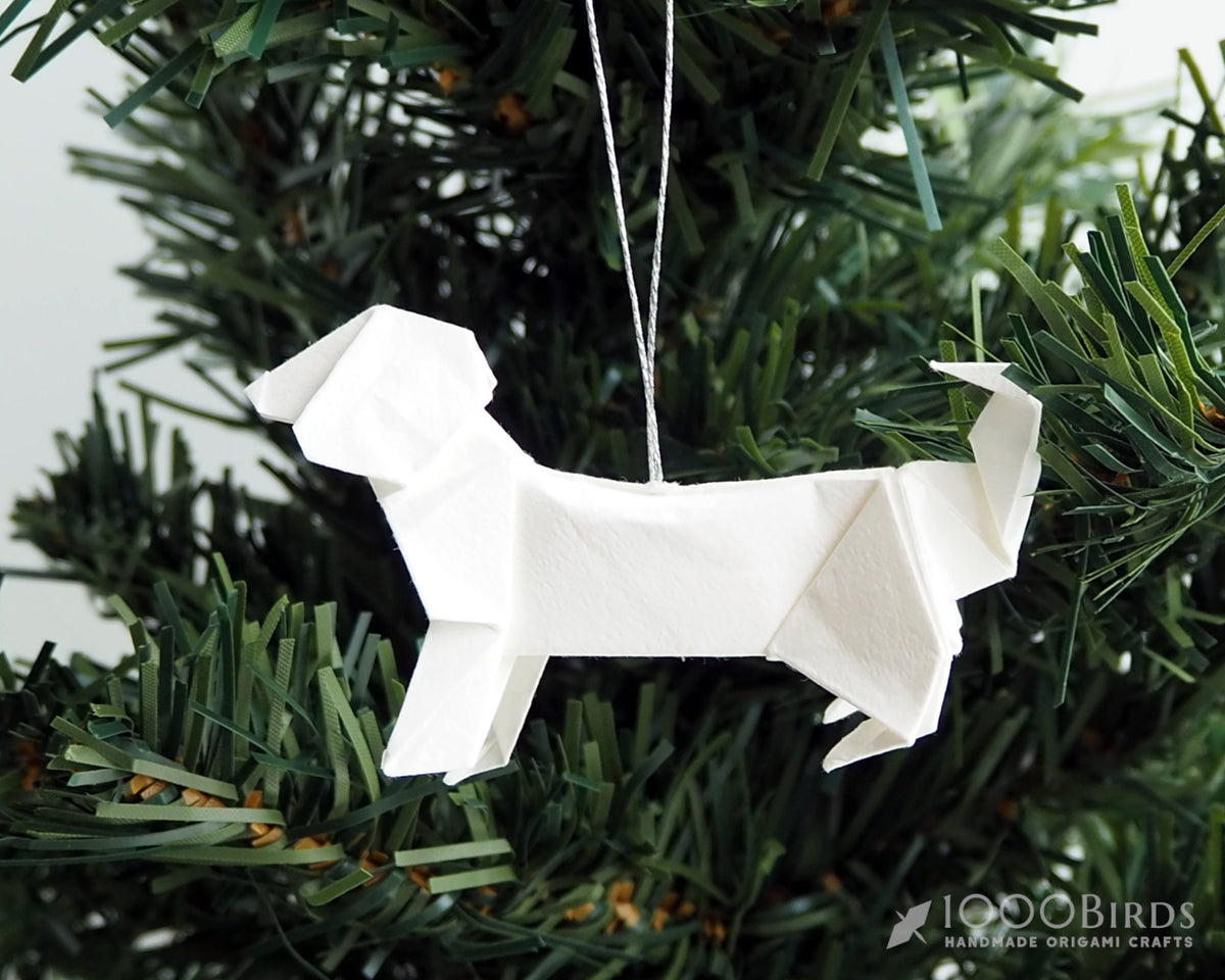 Origami Paper Animal Ornament: Handmade Christmas Tree Decoration