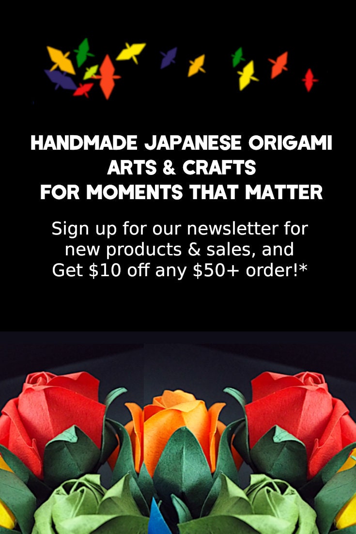 Origami Rose Bunch: Handmade Japanese Paper Flowers