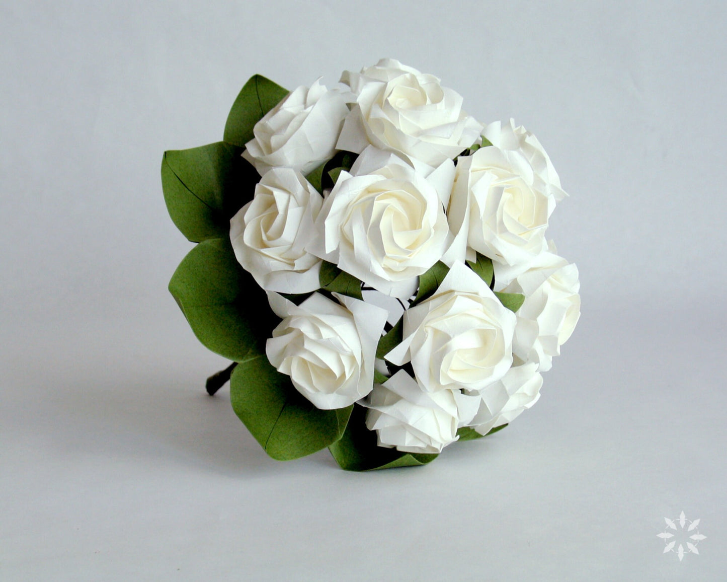 Bridal Origami Paper Rose Bouquet: Handmade Wedding Bouquet