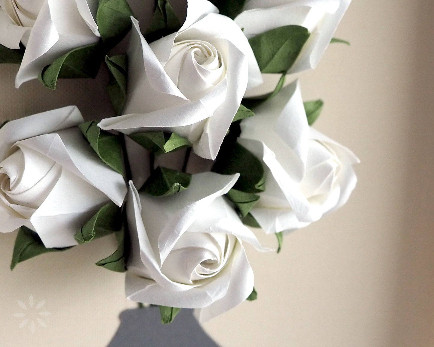 Personalized Origami Rose Bouquet Shadow Box: Mother's Day Wall Art