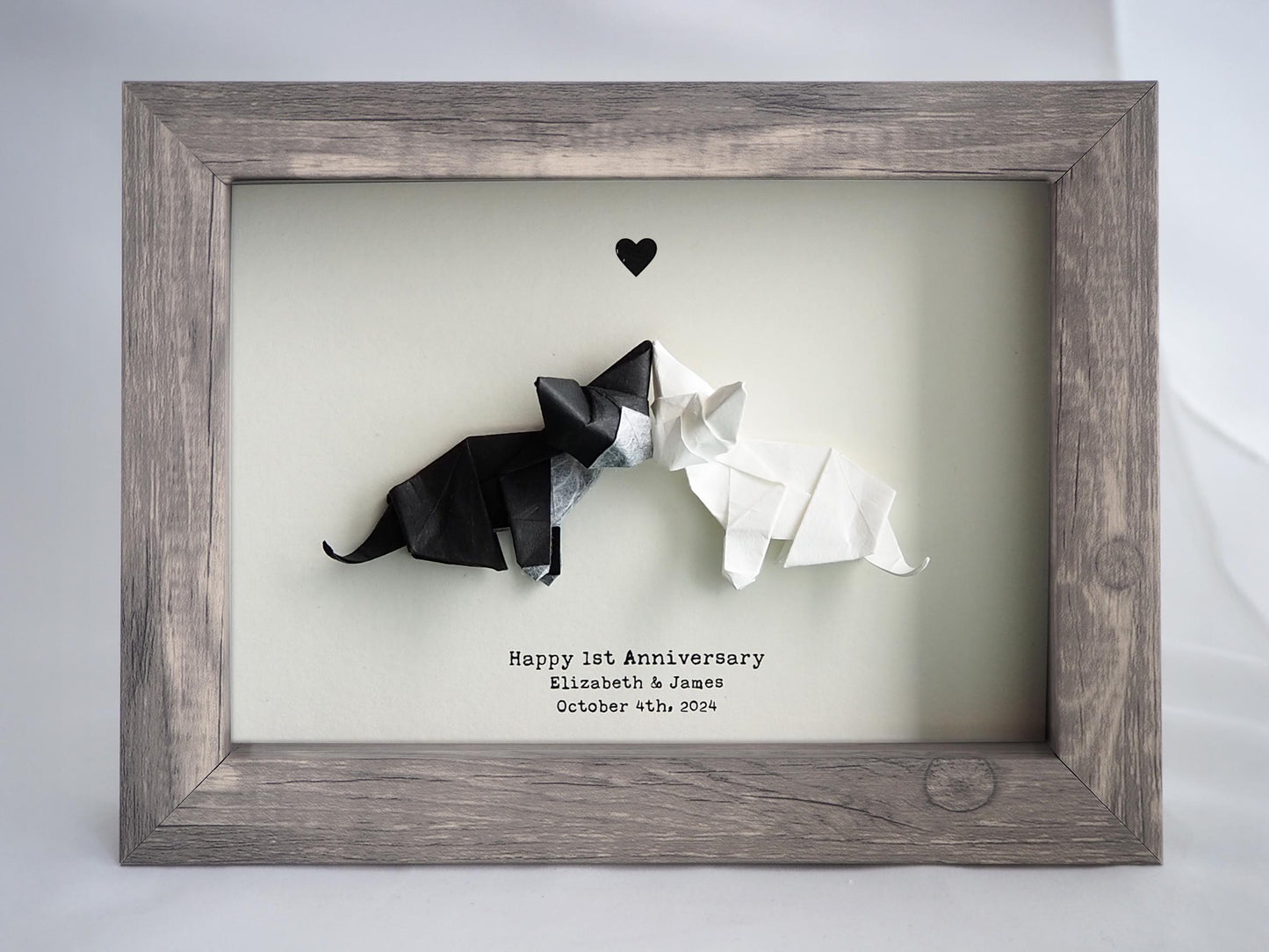 I’d Live 9 Lives With You – Origami Cat Wall Art for Couples, Personalized Home Decor, Cat Lovers Keepsake