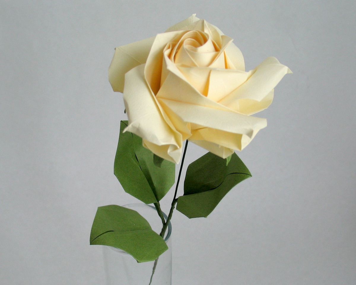 Handmade Japanese Origami Paper Rose – Eternal Rose / Long-Lasting Keepsake Gift for Her