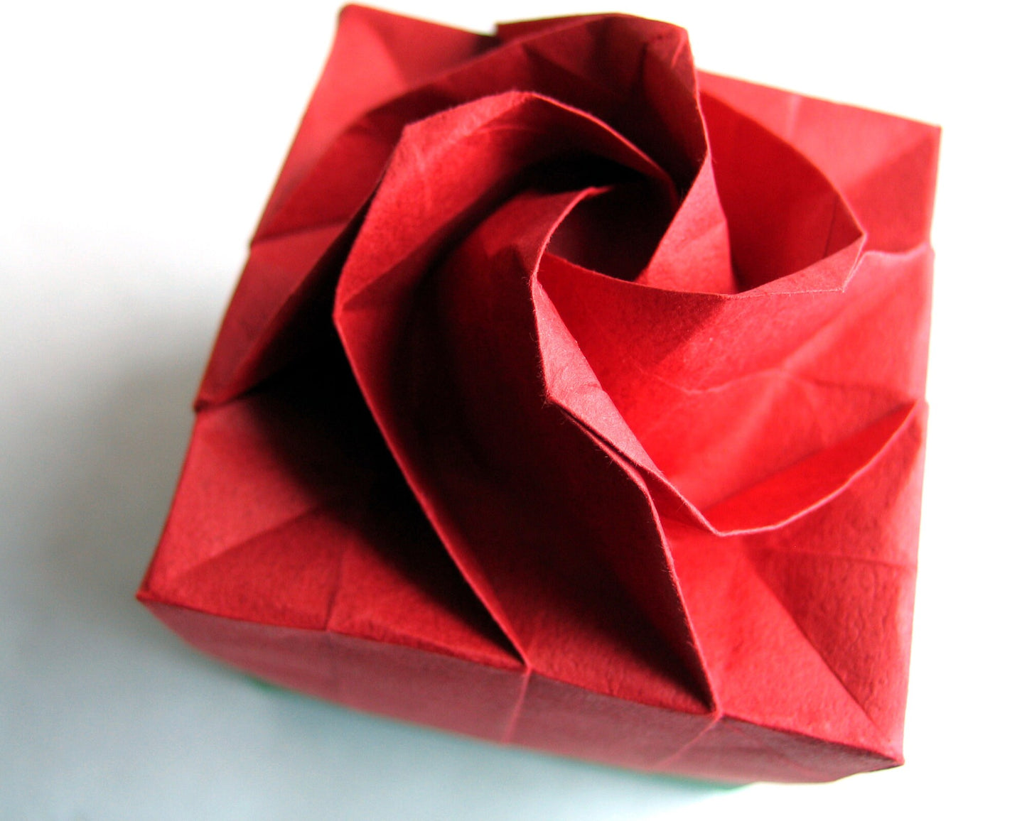 Rose Empty Gift Box, Origami Rose Box, Paper Box Set, 3d Origami, Origami Flowers, Floral Gift Box, Origami Decor, Engagement Box
