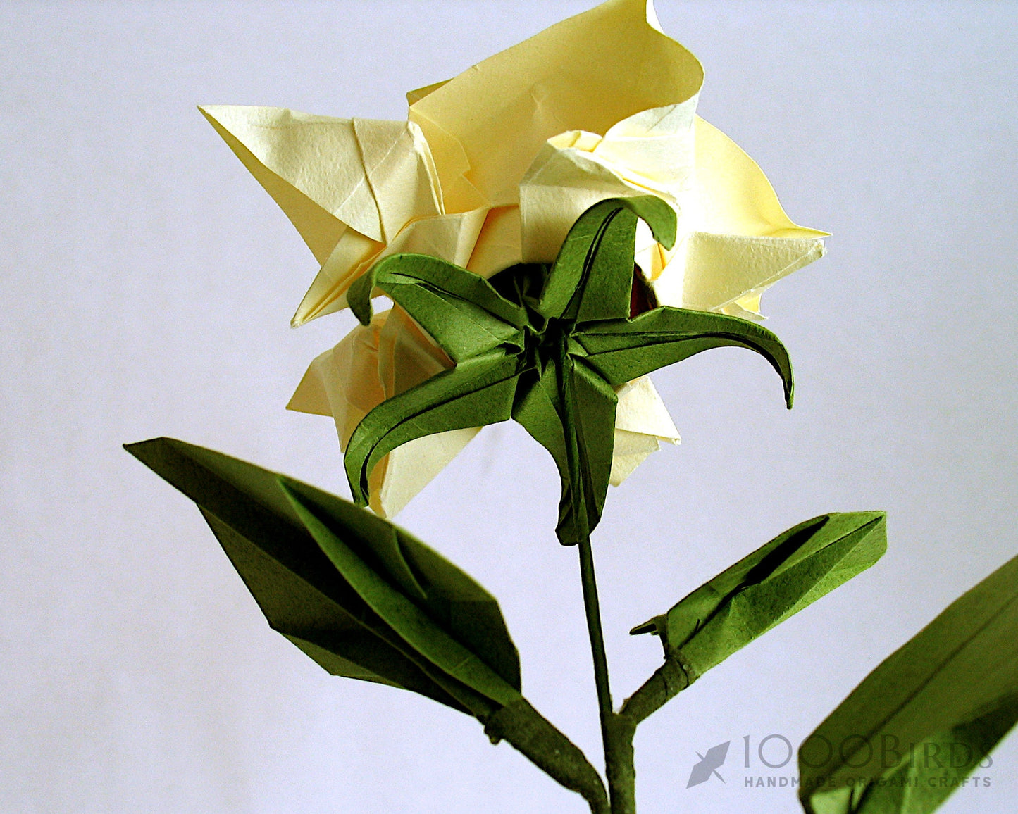 Pointed Petal Origami Paper Rose, Single Paper Rose, Paper Flower, Just Because Gift, Everyday Gift, Gift for Wife, Gift for Her