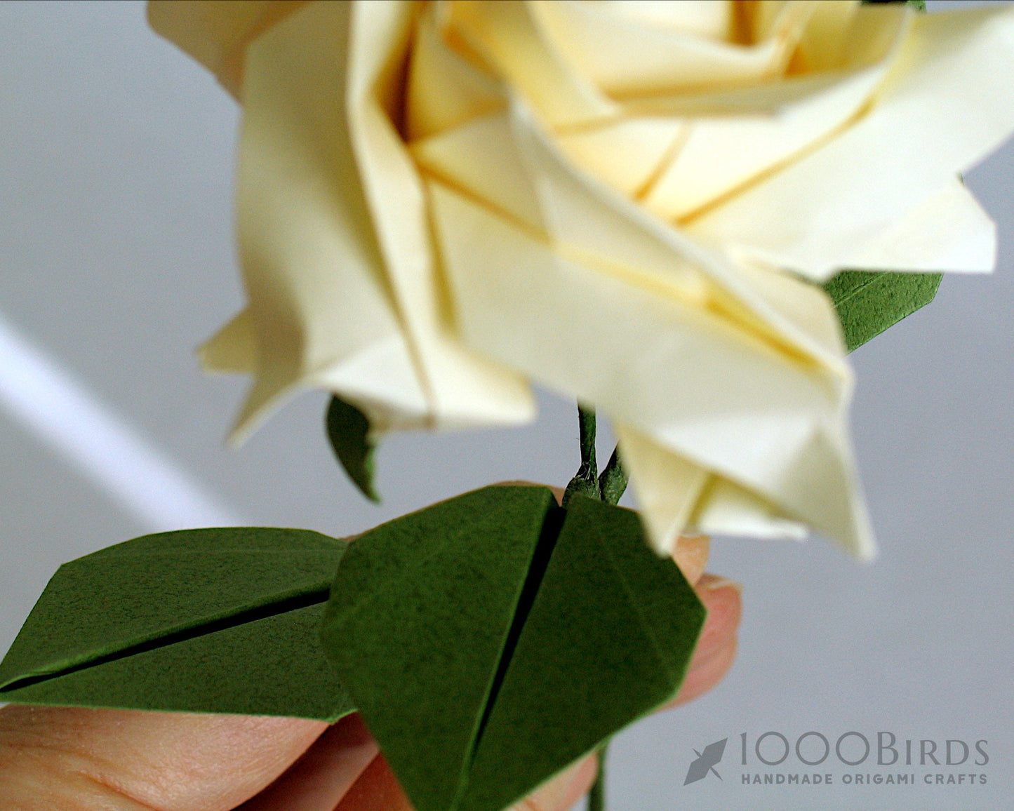 Pointed Petal Origami Paper Rose, Single Paper Rose, Paper Flower, Just Because Gift, Everyday Gift, Gift for Wife, Gift for Her
